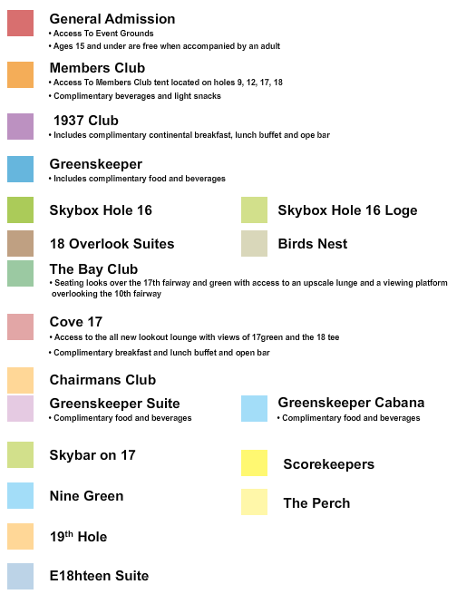 TPC Phoenix Open Seating Chart